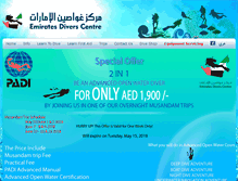 Tablet Screenshot of emiratesdivers.com